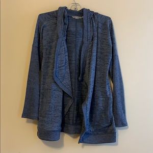 Athleta Hooded Jacket Blue Heather Waterfall